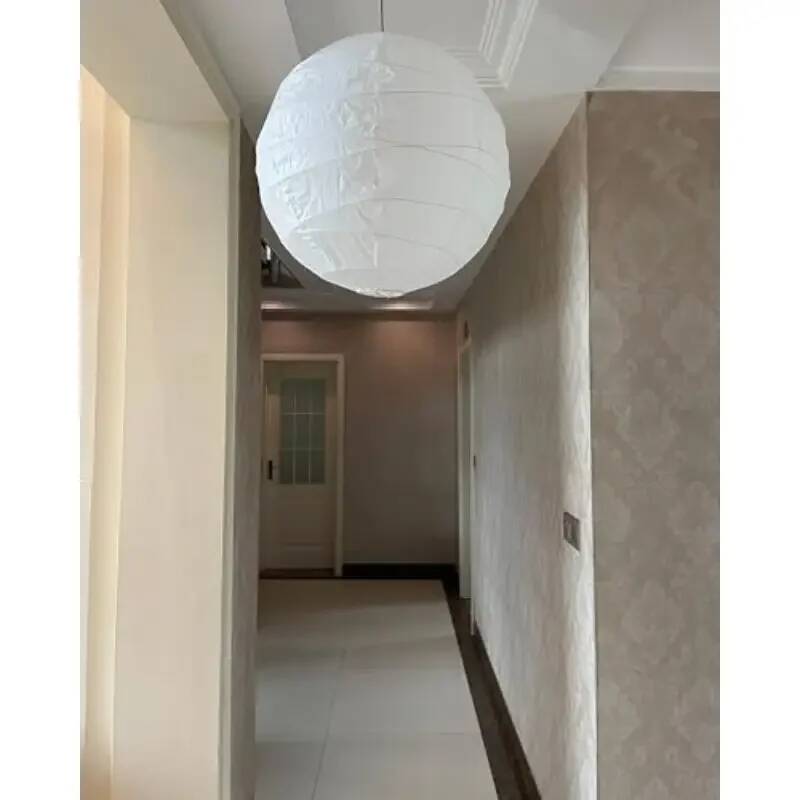 Japanese Lantern Paper - Lanterna Esférica Grande Branca de 30Cm/12