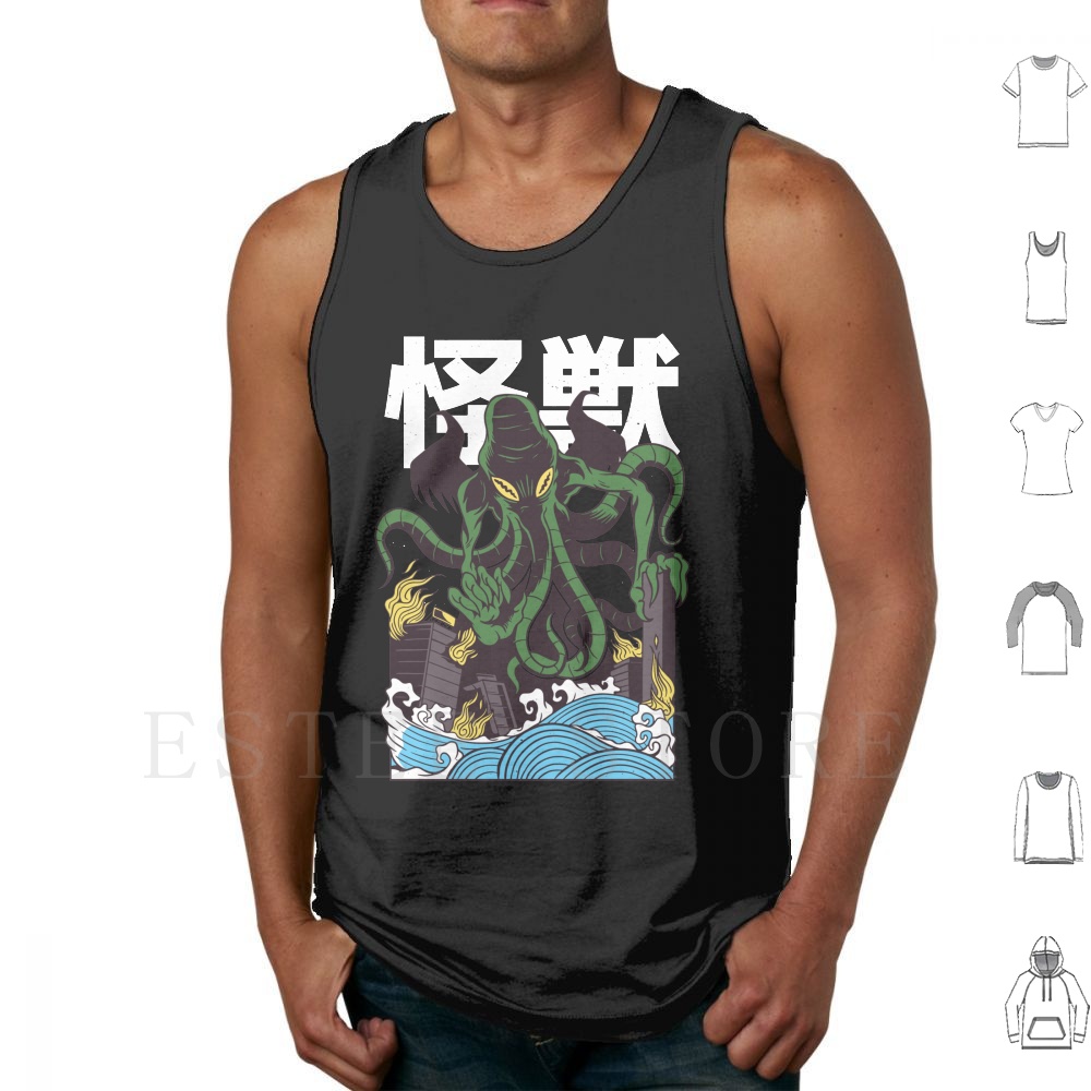 Japanese Daily Lifestyle - Japonês cthulhu tank tops colete sem