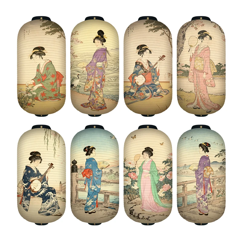 Japanese Lantern Paper - 1PC Lanterna de Papel com Padrão