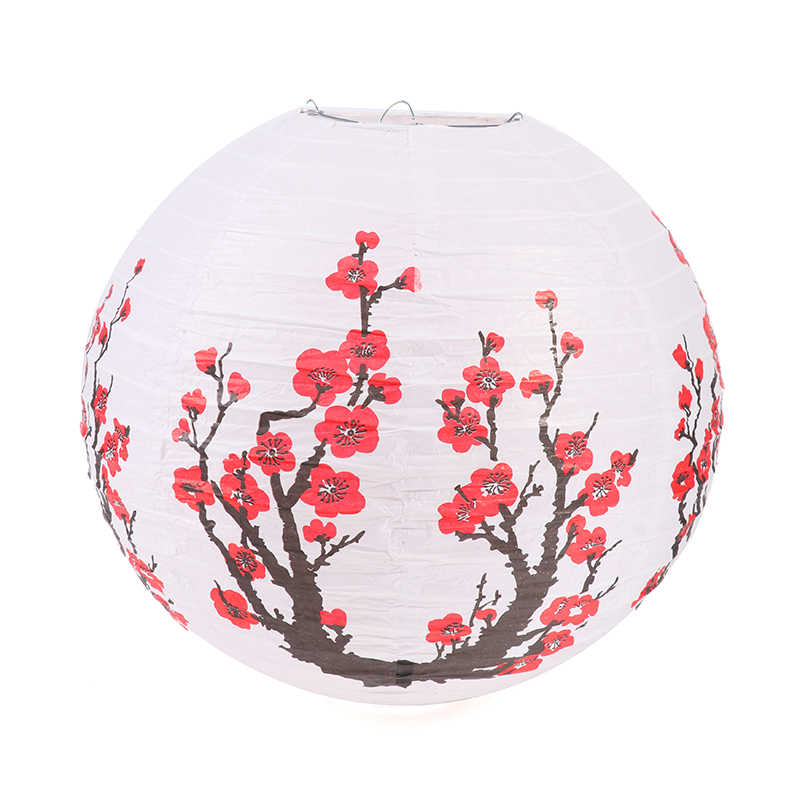 1pc flor de ameixa lanternas d - Japanese Lantern Paper avaliação e preço