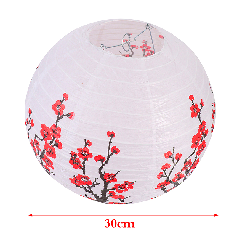 1pc flor de ameixa lanternas d - Japanese Lantern Paper avaliação e preço