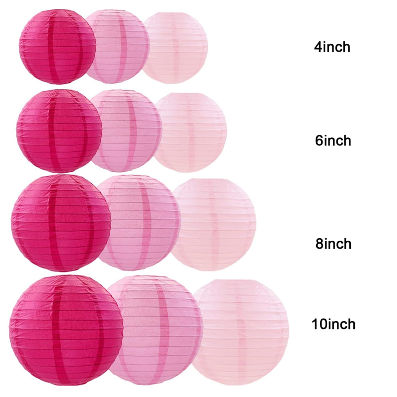 12 pçs lanterna de papel decor - Japanese Lantern Paper avaliação e preço