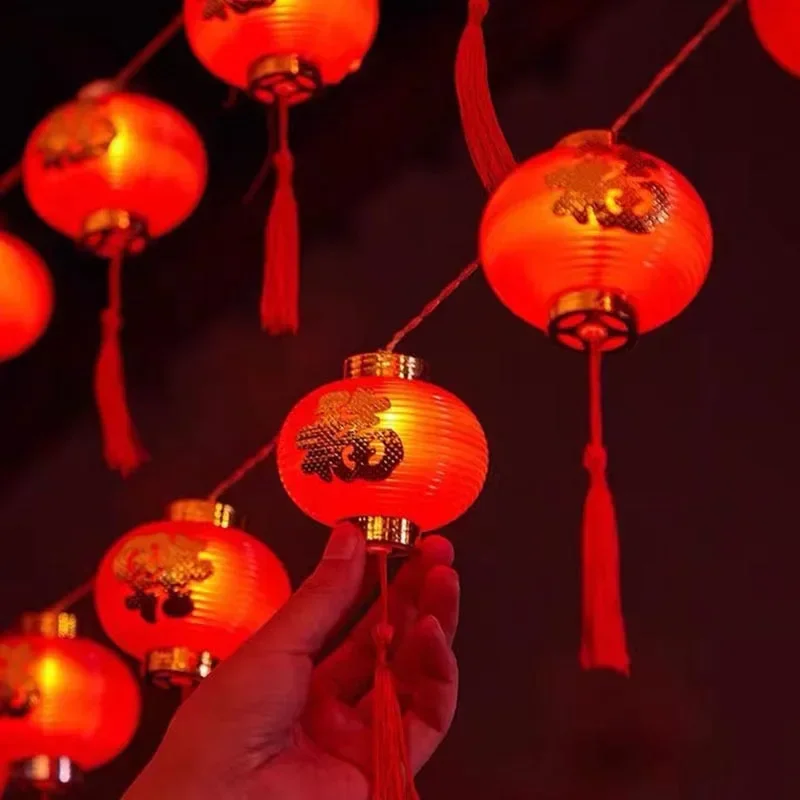 Ano novo lanterna led cordas d - Japanese Lantern Paper avaliação e preço
